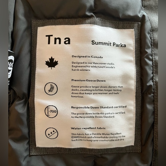 Grey Aritzia Summit Parka - Picture 4 of 4